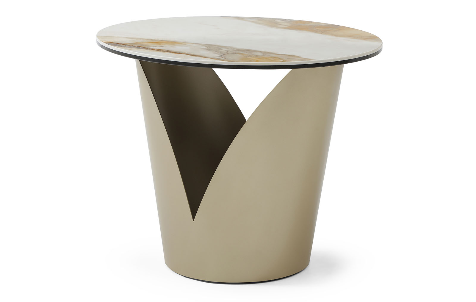 Стол журнальный Tiffany (60), керамика/шампань