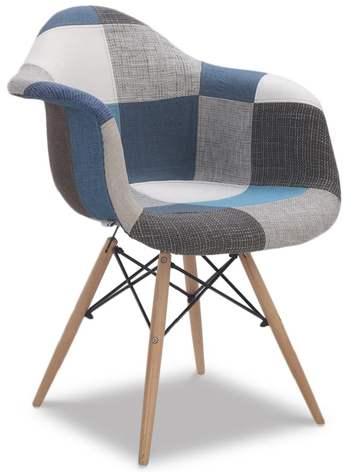 

Стул Aura (в стиле Eames), синий пэчворк