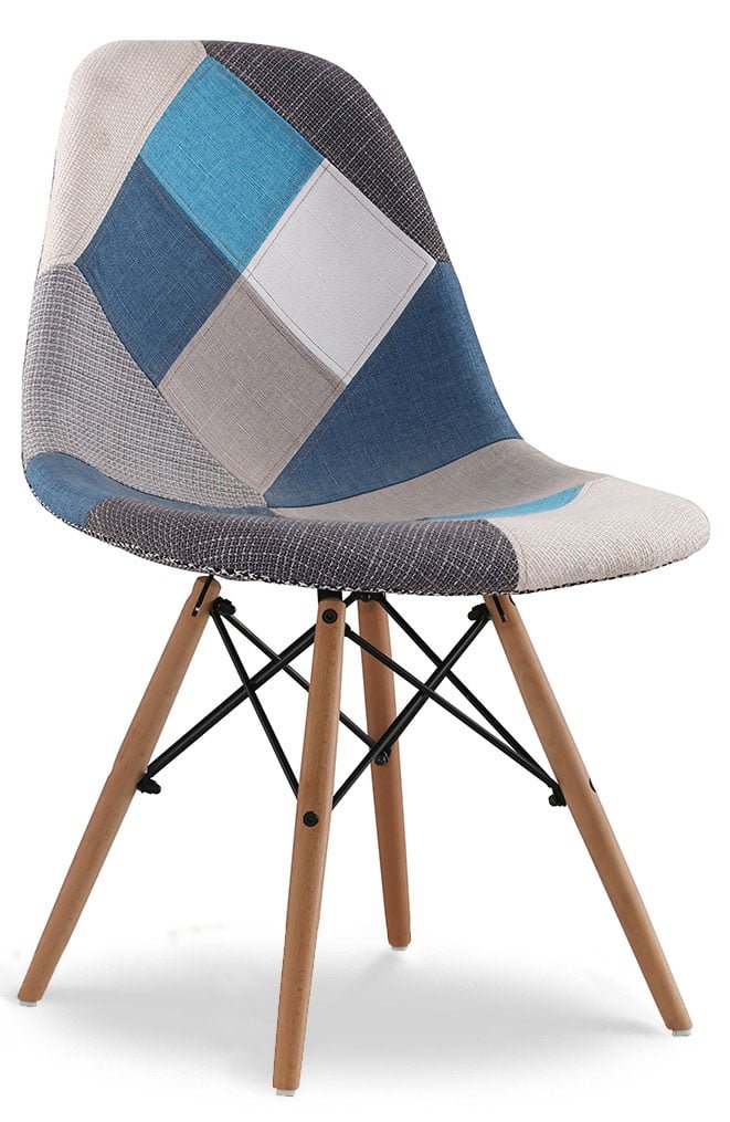 

Стул Jolene (в стиле Eames), синий пэчворк