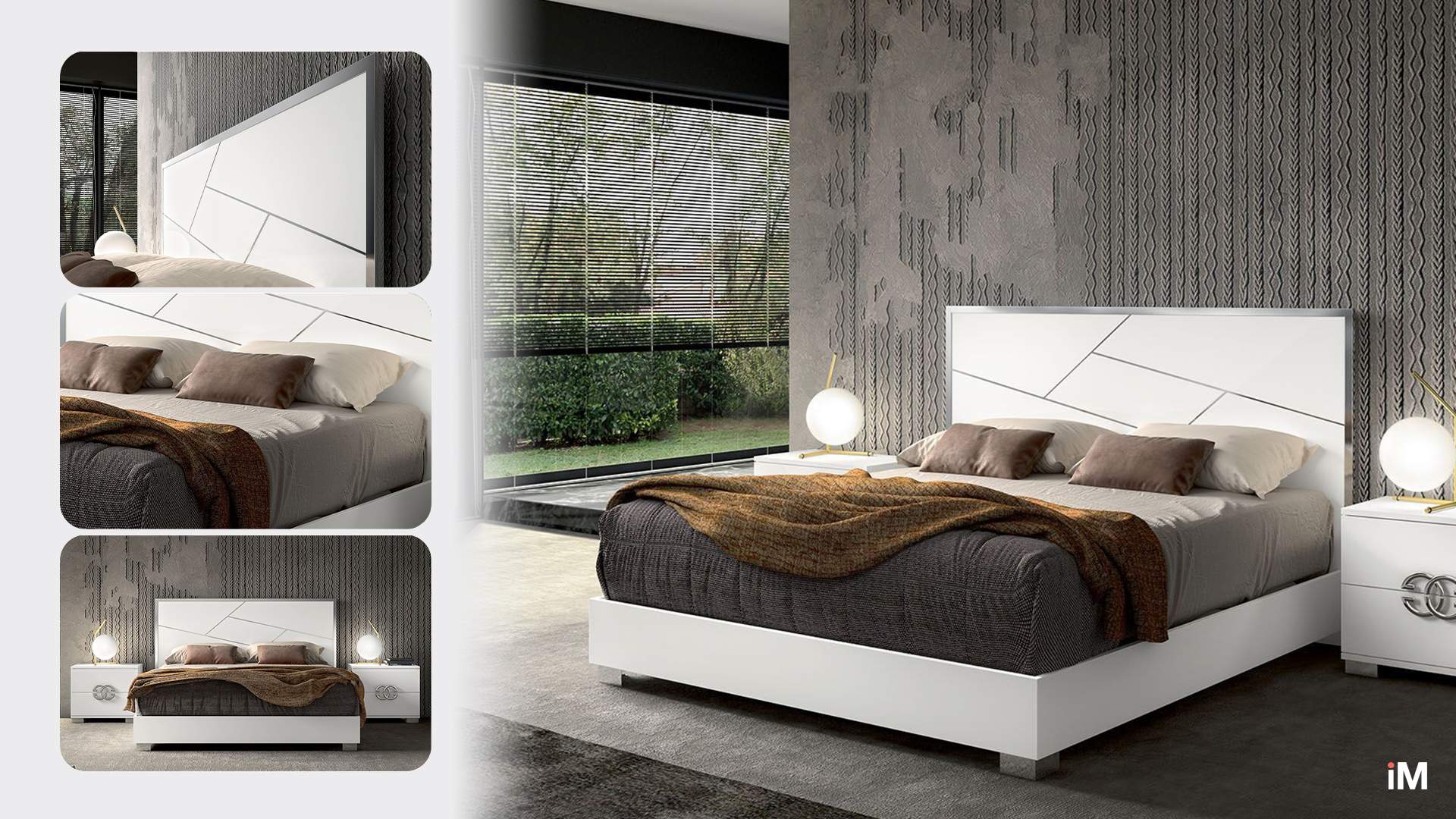 

Кровать Dafne 180x200, белый