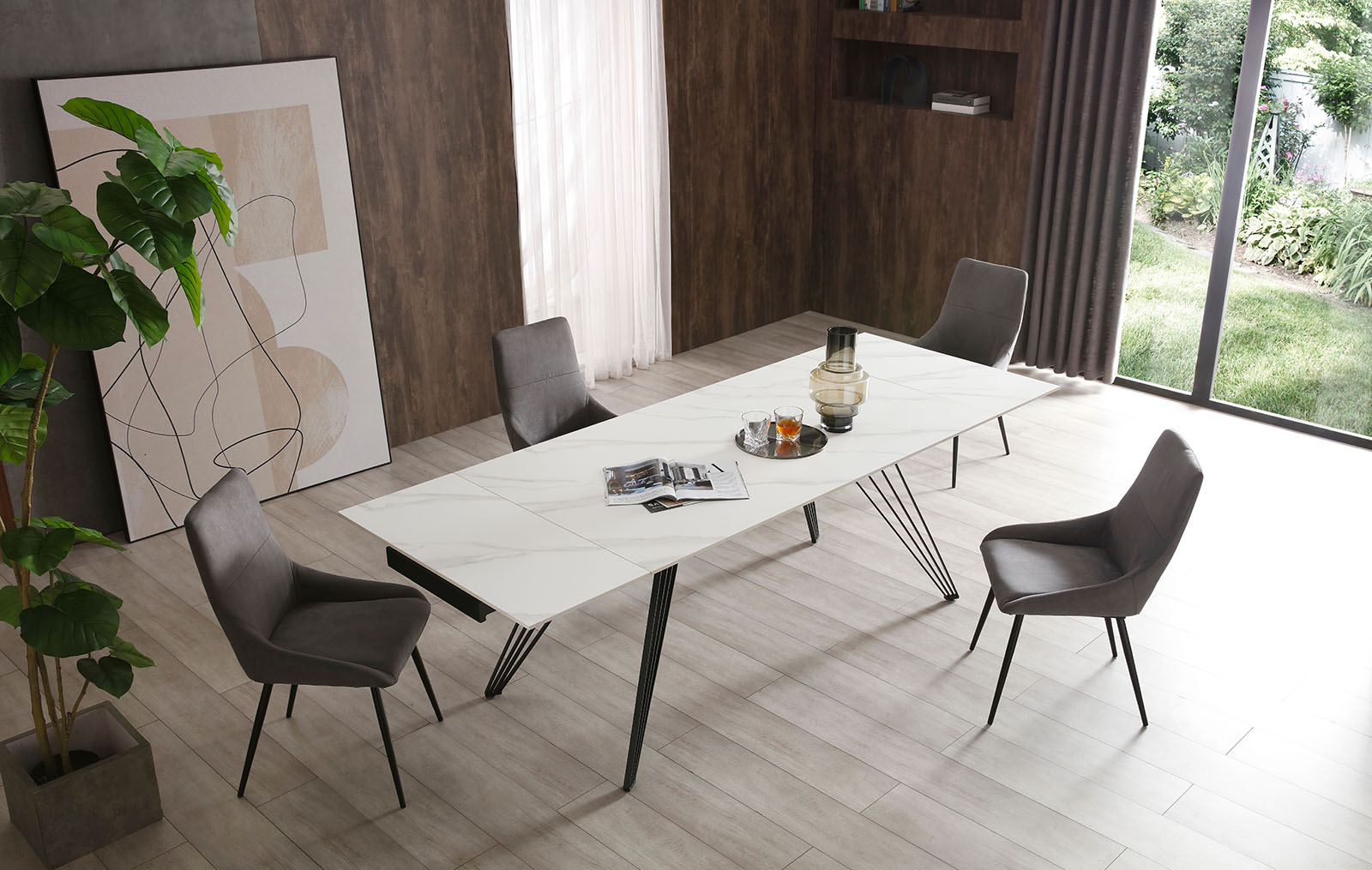 

Стол iModern Parma + 4 стула Zoe