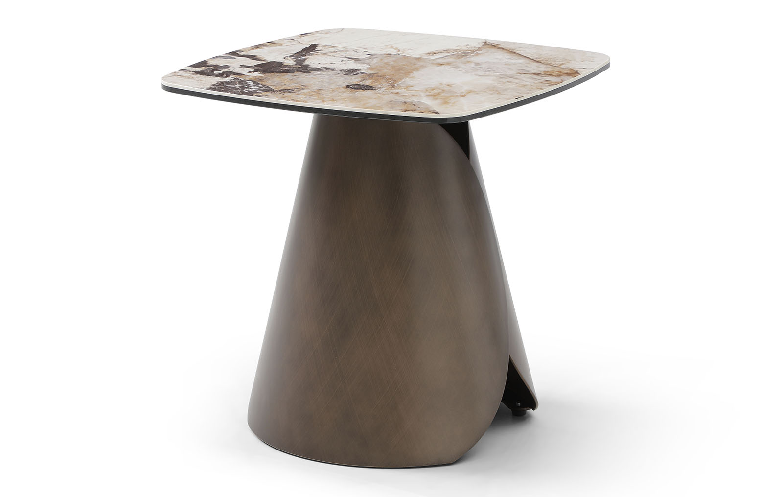 Стол журнальный Susanna (50), керамика/медь