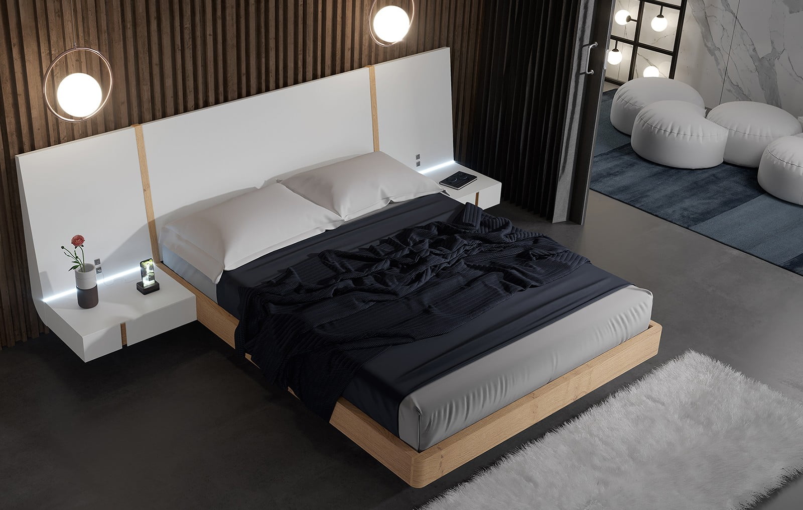 в спальных помещениях минимальный разрыв между длинными сторонами кроватей