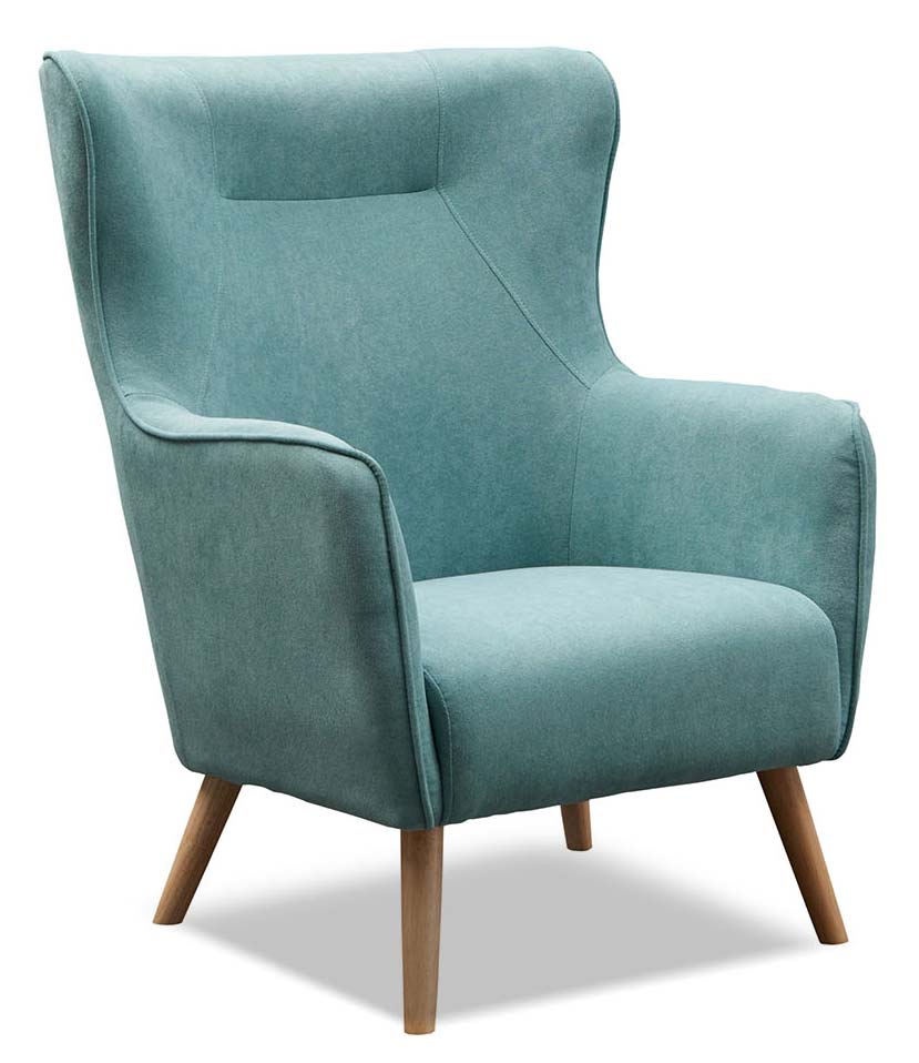 Кресло Camilla, бирюзовый/натуральный