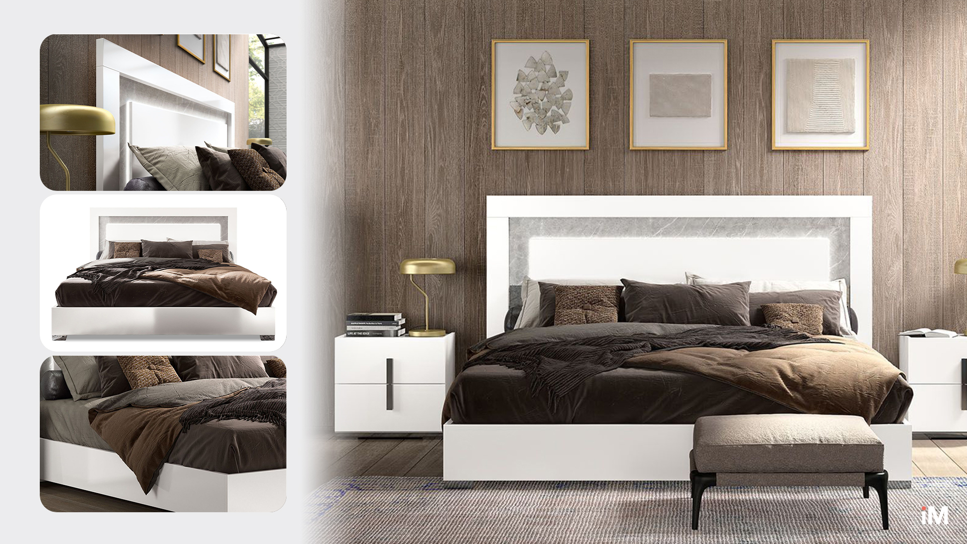 

Кровать Mara 180x200, белый