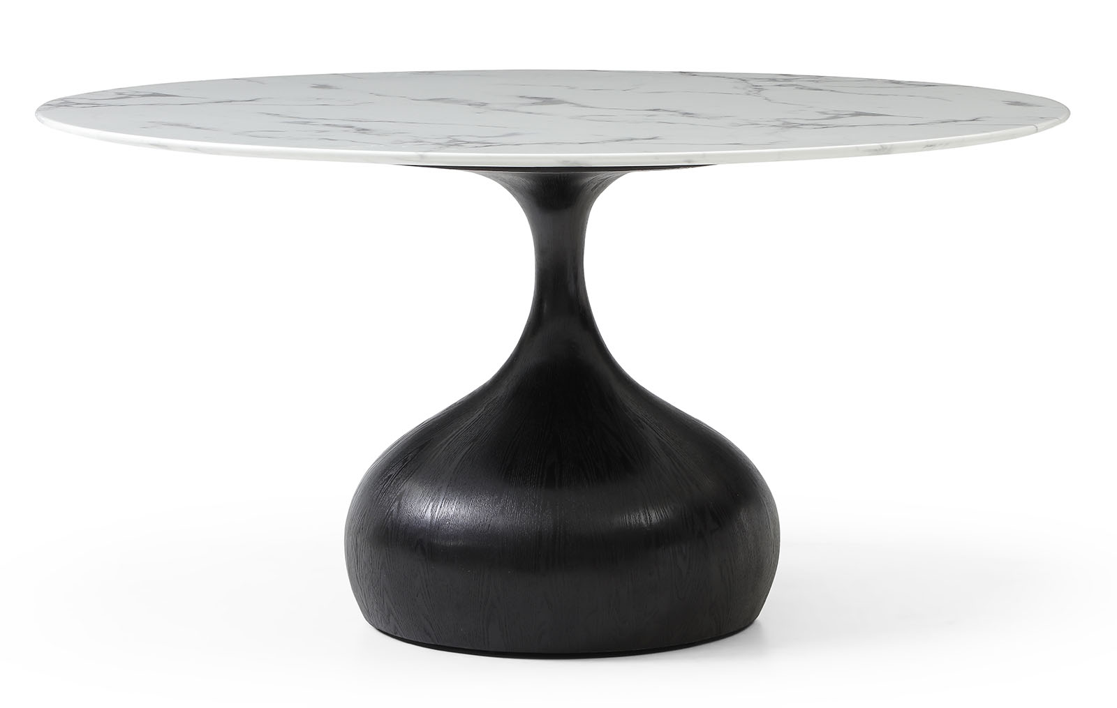 Стол Aspen 150, белый мрамор/черный