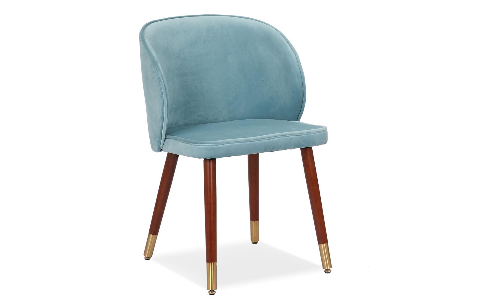 Стул Belle, голубой велюр