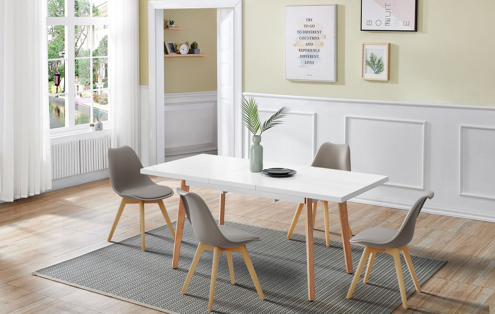 

Стол iModern Pamela + 4 стула Ulric