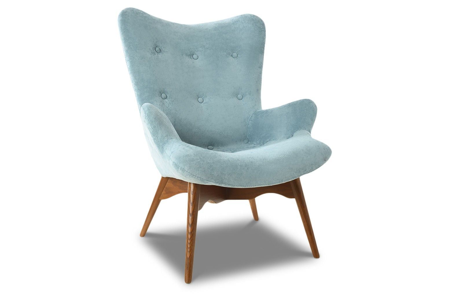 Кресло Contour, мятный голубой/коричневый от Imodern