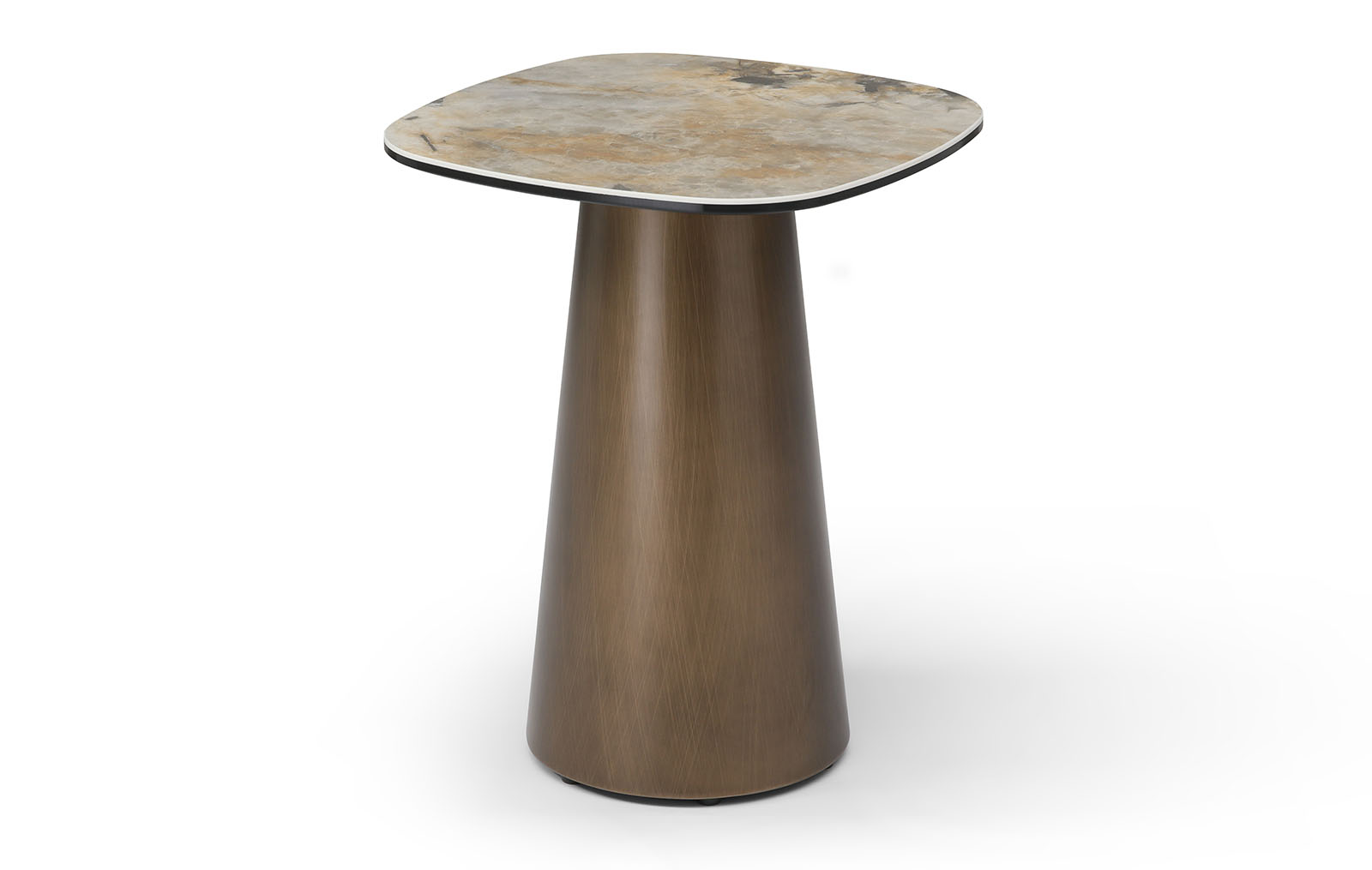 Стол журнальный Melanie (40), медь/керамика