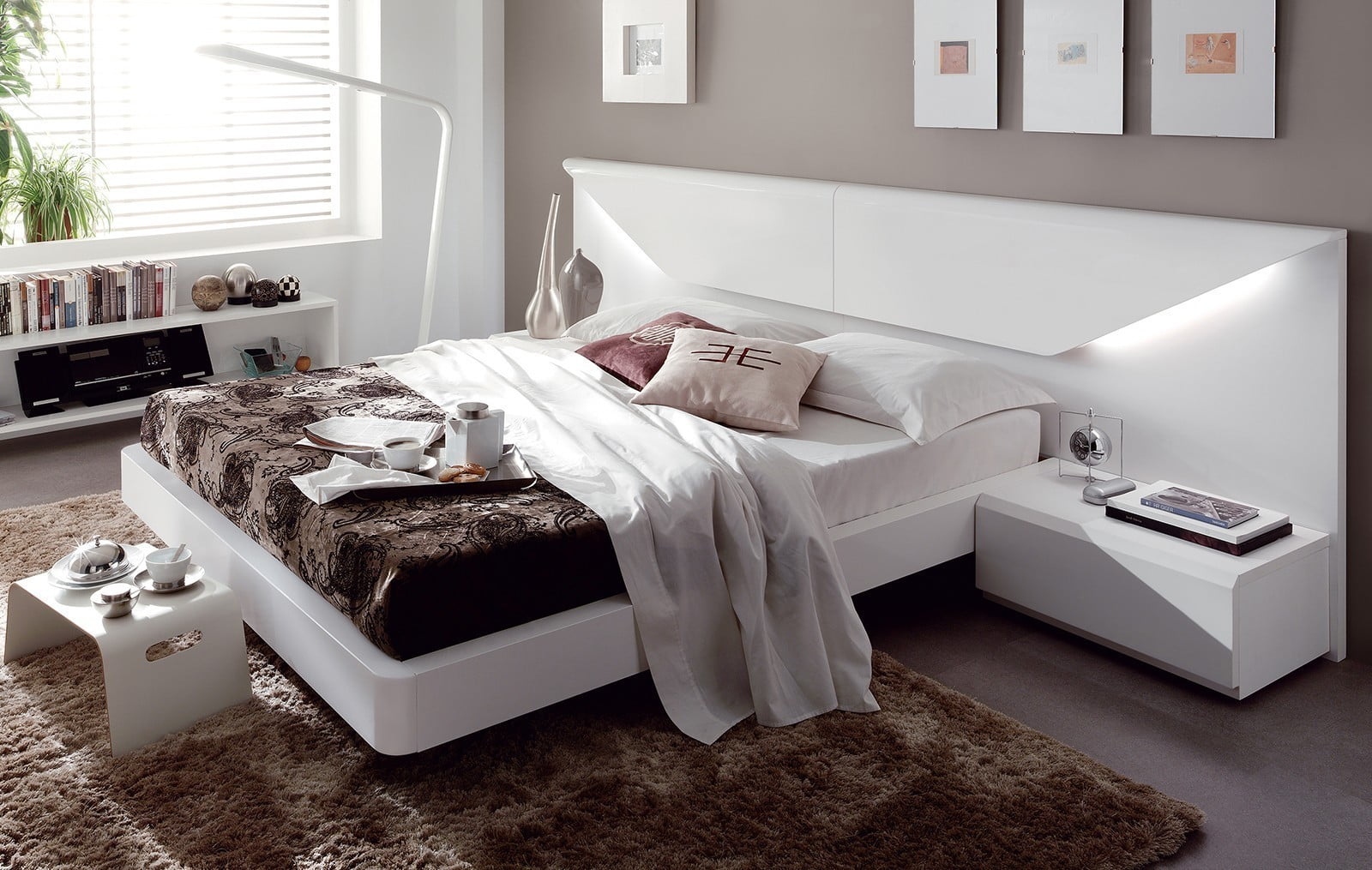 Кровать Mila Class 160х200, белый матовый