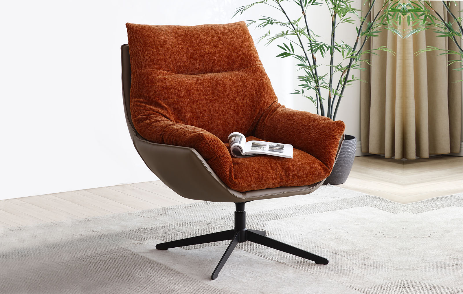 Кресло Oswald, терракотовый