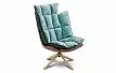 Кресло в стиле Husk, бирюзовый
