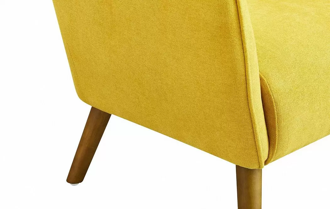 Кресло Camilla, желтый шафран/орех - фото 8