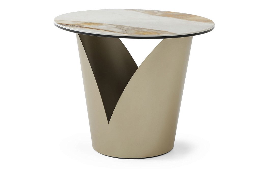 Стол журнальный Tiffany (60), керамика/шампань