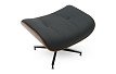 Комплект кресло и оттоманка Eames Lounge, черный/орех