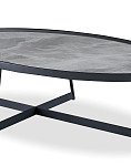 Стол журнальный Betsy (120), серая керамика
