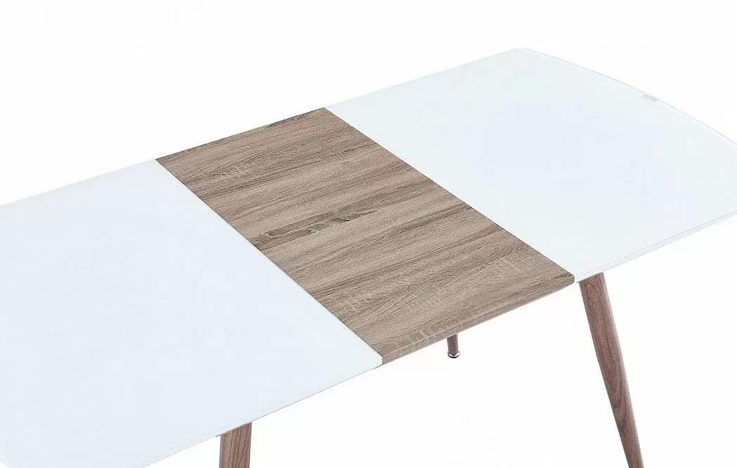 Стол раскладной Fredric 100-140, белый/дуб - фото 8