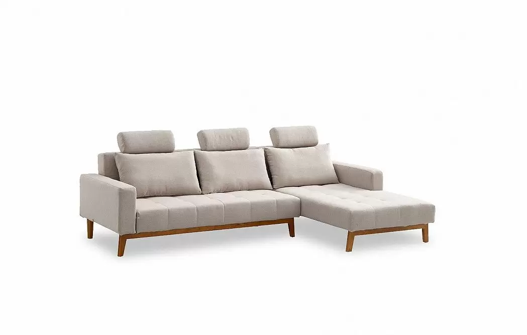 Диван-кровать Summer угловой (правый), бежевый - фото 11