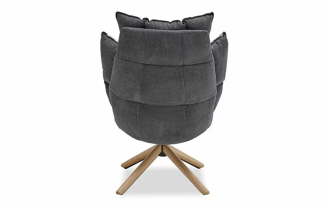 Кресло и оттоманка в стиле Husk, серый - фото 8