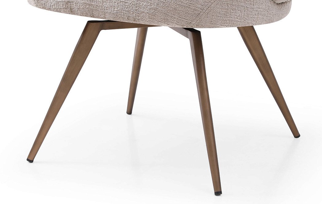 Стул Evy, серо-бежевый/бронза - фото 7