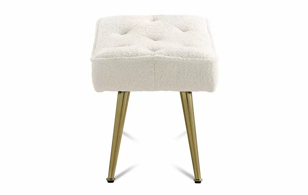 Кресло и оттоманка Hygge, слоновая кость/золото - фото 11