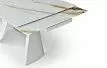 Стол раскладной Julia 200-280, стекло 3D/белый