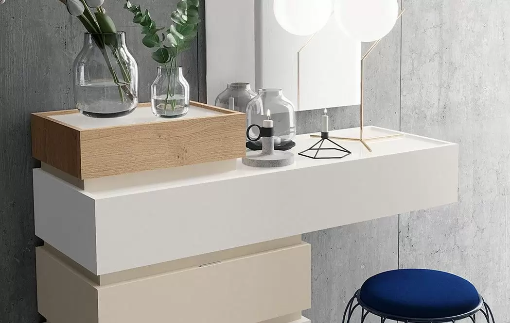 Комплект из кровати Print Inglete 180x200 и 2х тумб Top, дуб/белый - фото 12