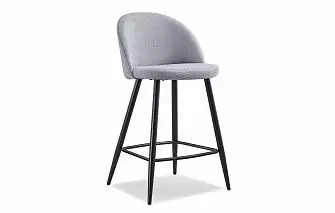 Стул полубарный Sally (60), серый/черный