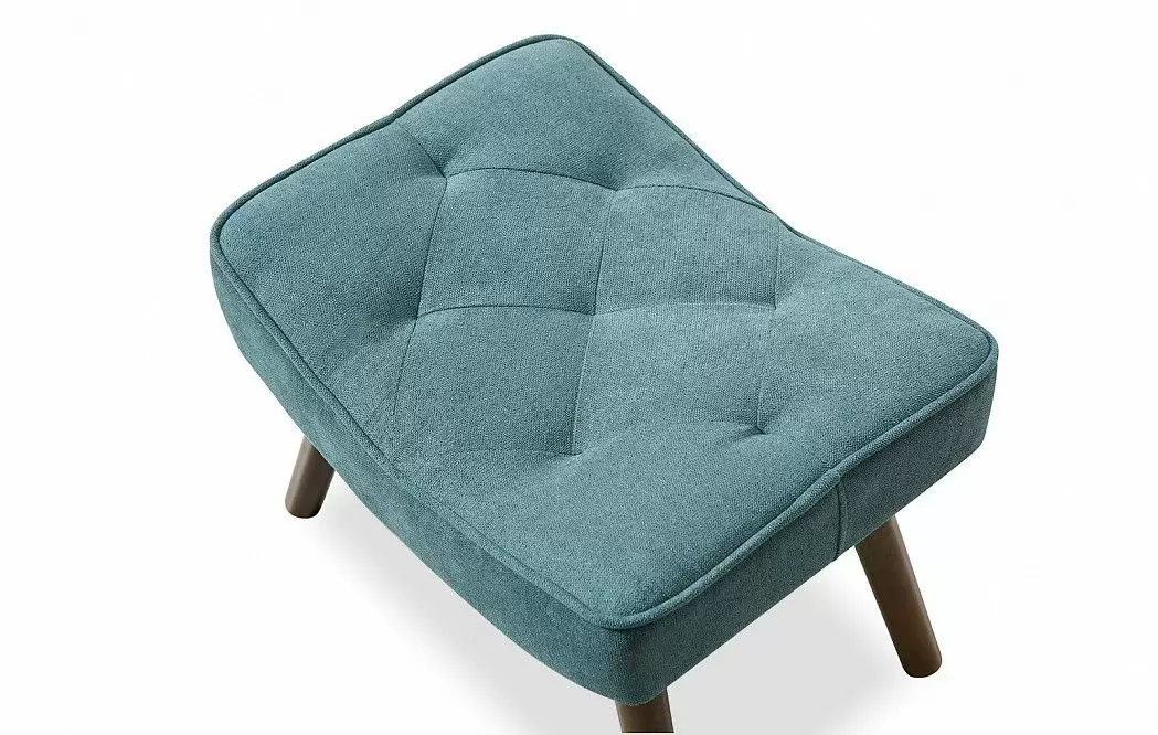 Оттоманка Hygge, темно-бирюзовый/орех - фото 7