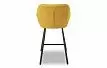 Стул полубарный Edwin, желтый карри/черный