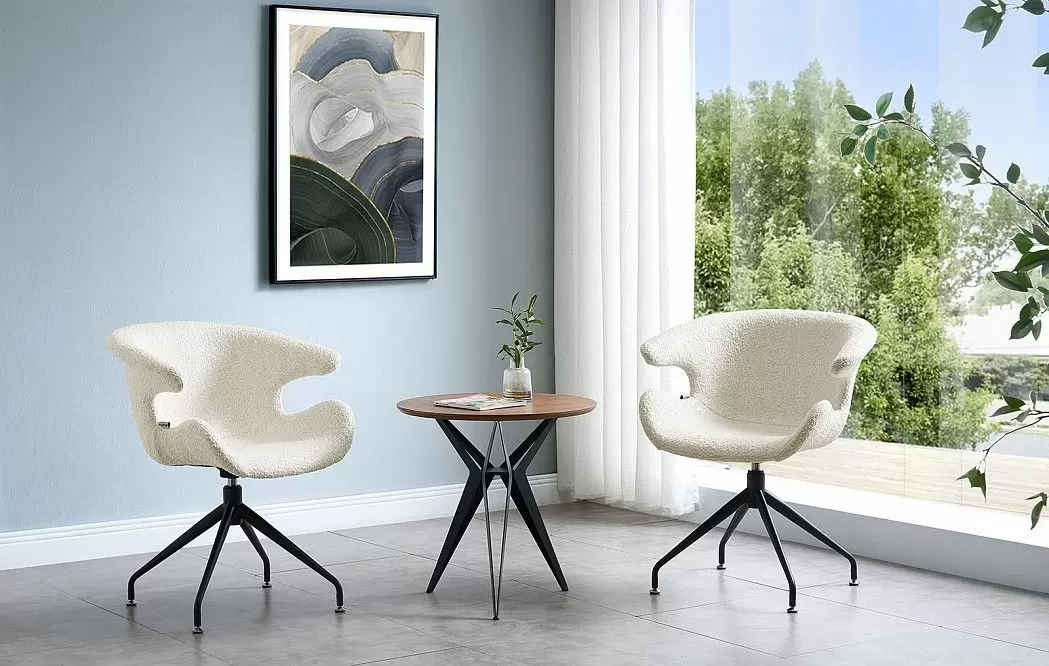 Кресло Wing, слоновая кость/черный - фото 2