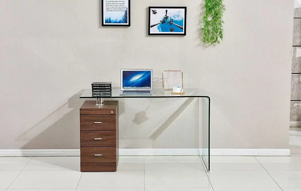 Стол письменный Waterfall, темное дерево - фото 3