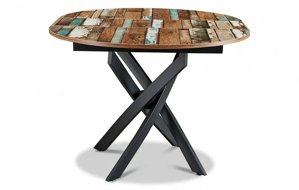 Стол раскладной Charly 100-129, мультиколор/черный - фото 10