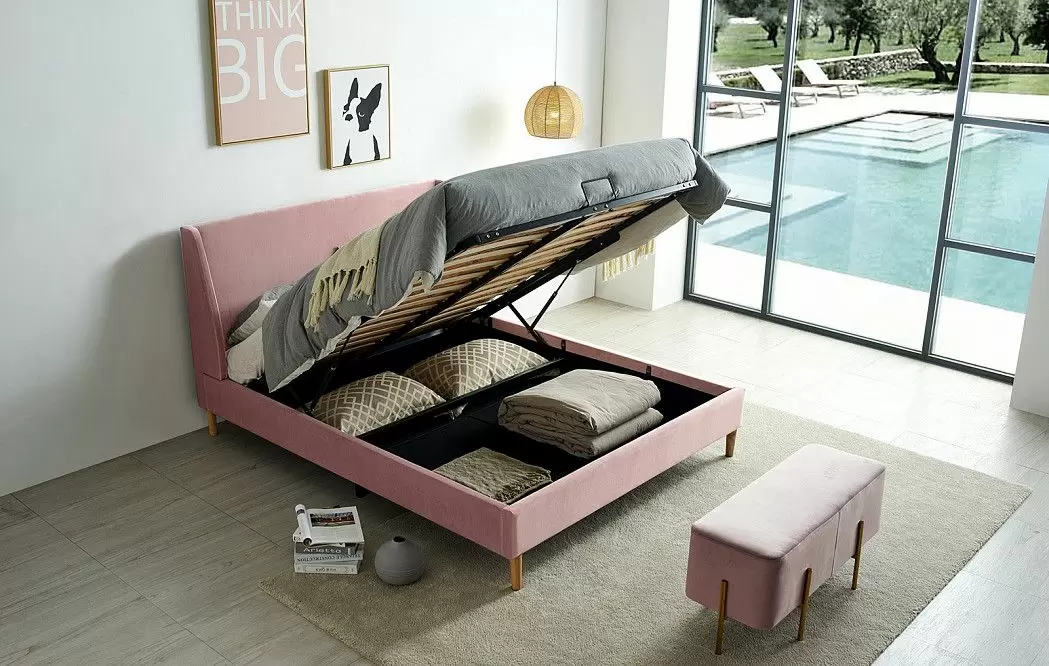 Кровать с подъемным механизмом Carrera, лиловый - фото 2