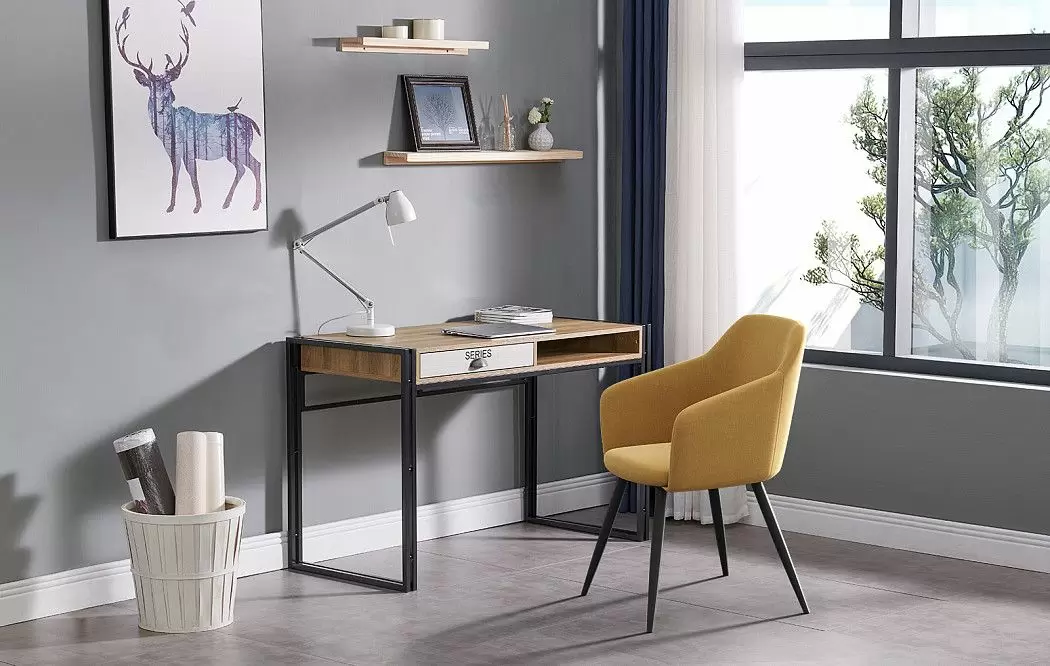 Стол письменный Discovery, орех/черный