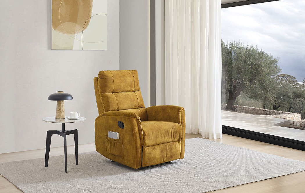 Кресло-реклайнер Siesta, охра - фото 4