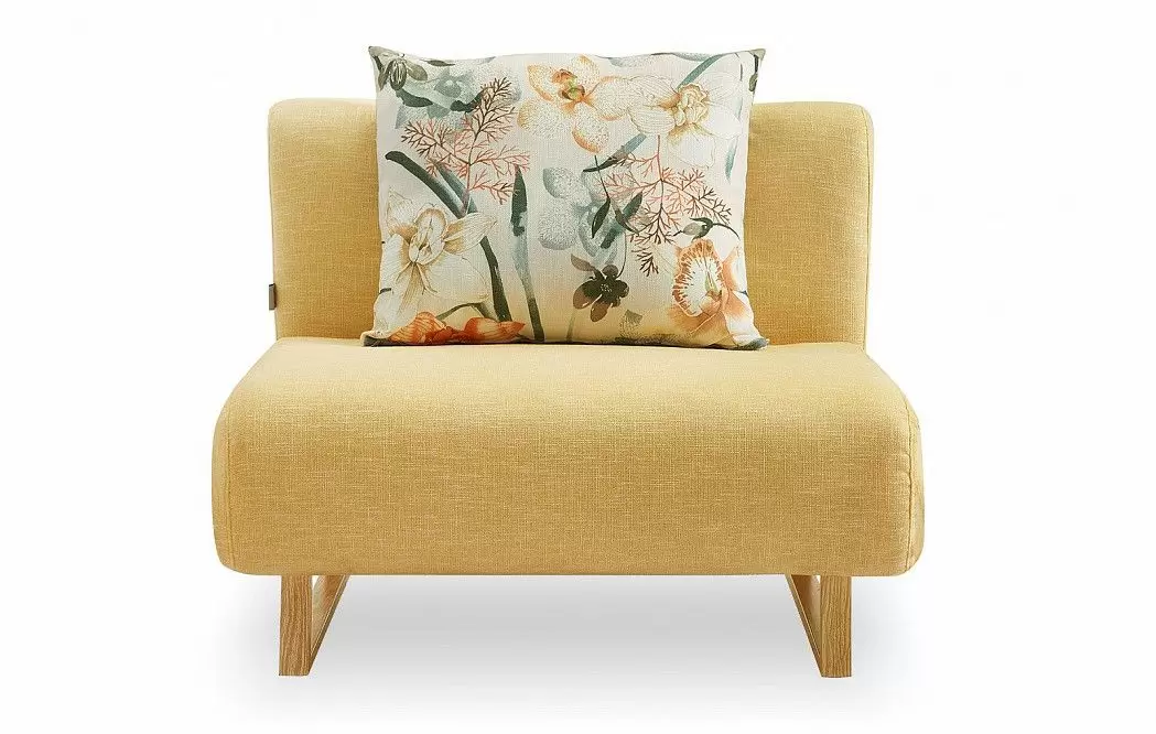 Кресло-кровать Rosy, желтый/цветочный принт - фото 4