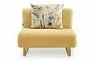 Кресло-кровать Rosy, желтый/цветочный принт