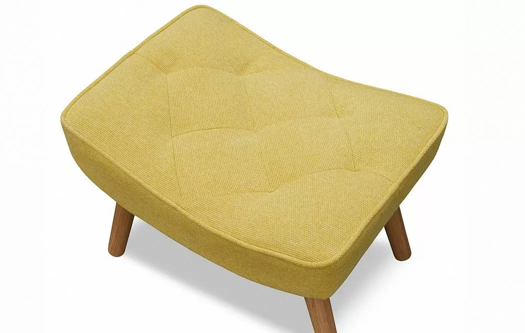 Оттоманка Hygge, желтый/натуральный - фото 6