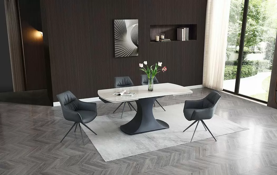 Стол раскладной Claudia 180-270, бежевая керамика - фото 3