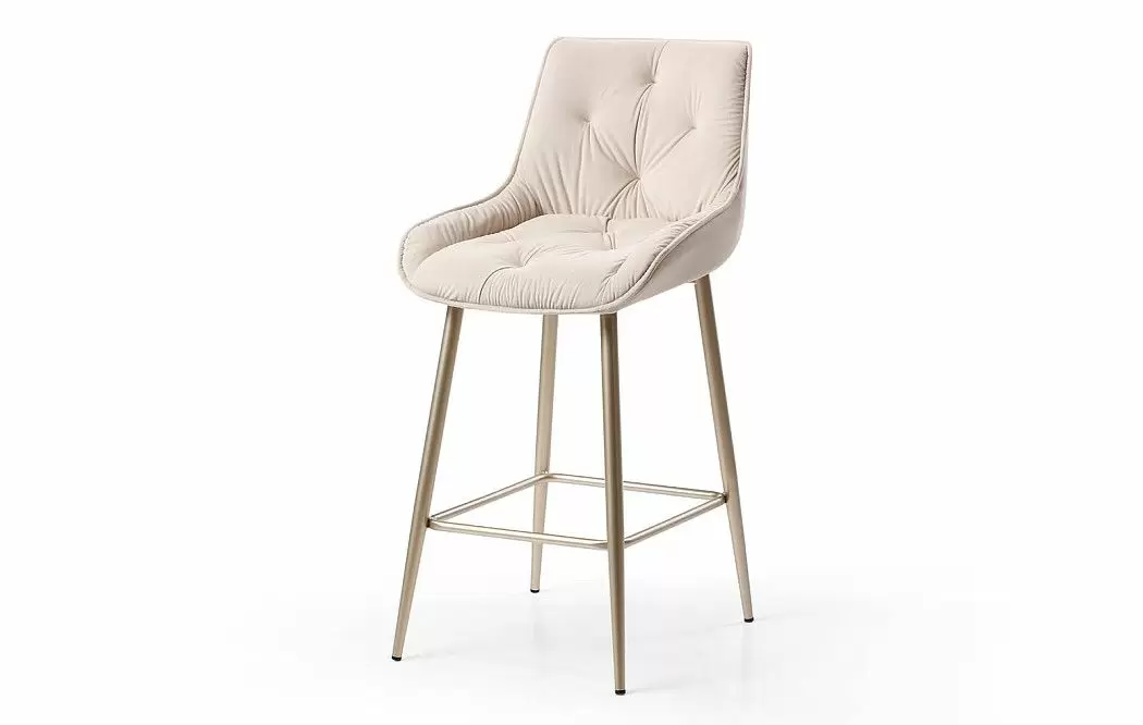 Стул полубарный Joely Bar (65), бежевый/шампань - фото 5