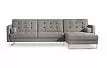 Диван Chicago угловой (правый), серо-коричневый