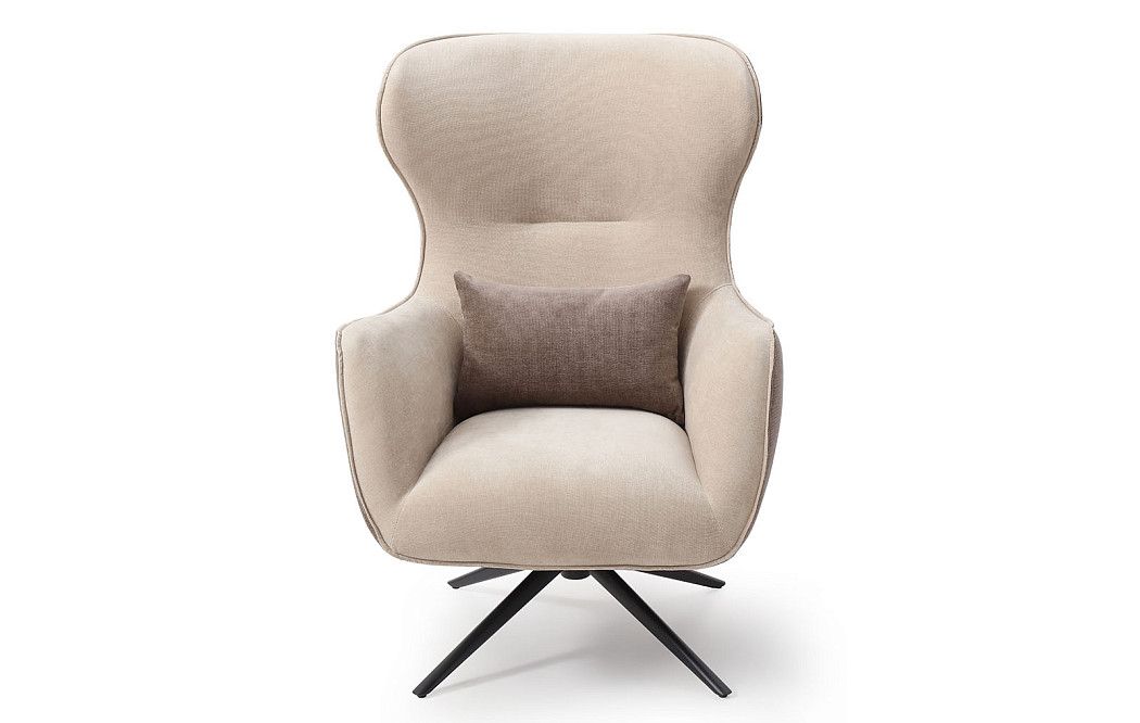 Кресло Lucille, бежевый/серо-коричневый - фото 2