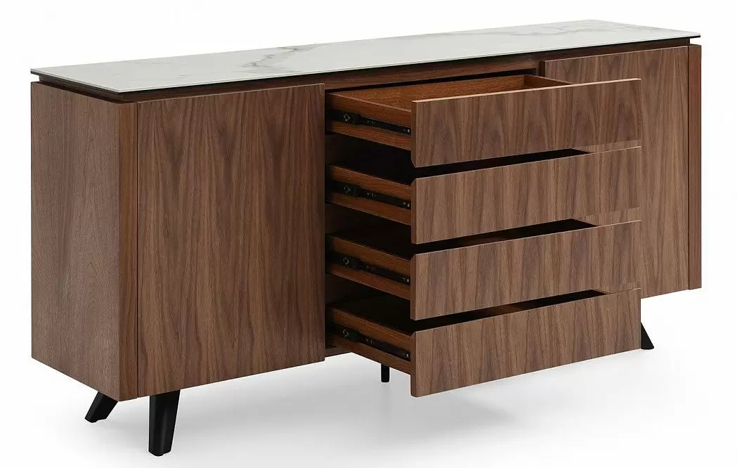 Буфет Nottingham, белая керамика/орех - фото 4