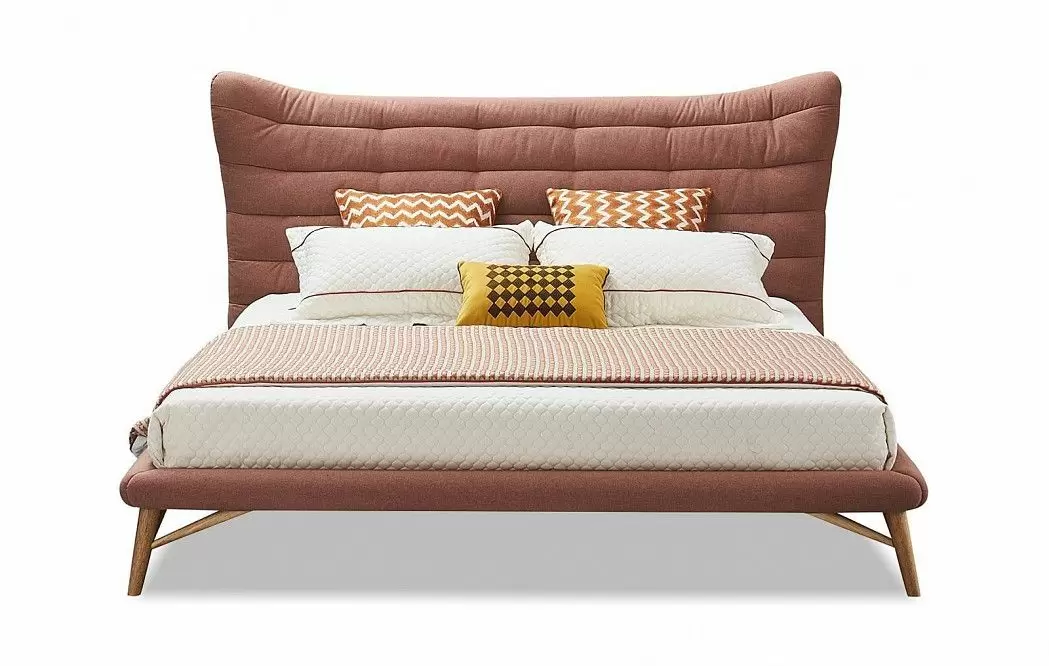 Кровать Venezia 160х200, коралловый - фото 8