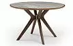 Стол Tango 120, серая керамика/орех