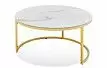 Набор из 2-х столов журнальных Nocturne, белая керамика/золото