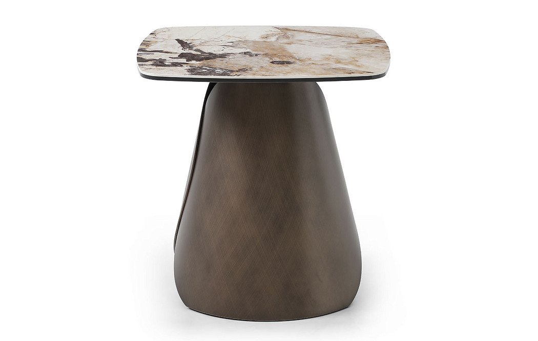 Стол журнальный Susanna (50), керамика/медь - фото 3