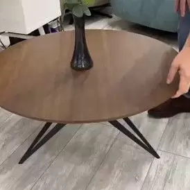 Стол журнальный Elegance (60), орех/черный